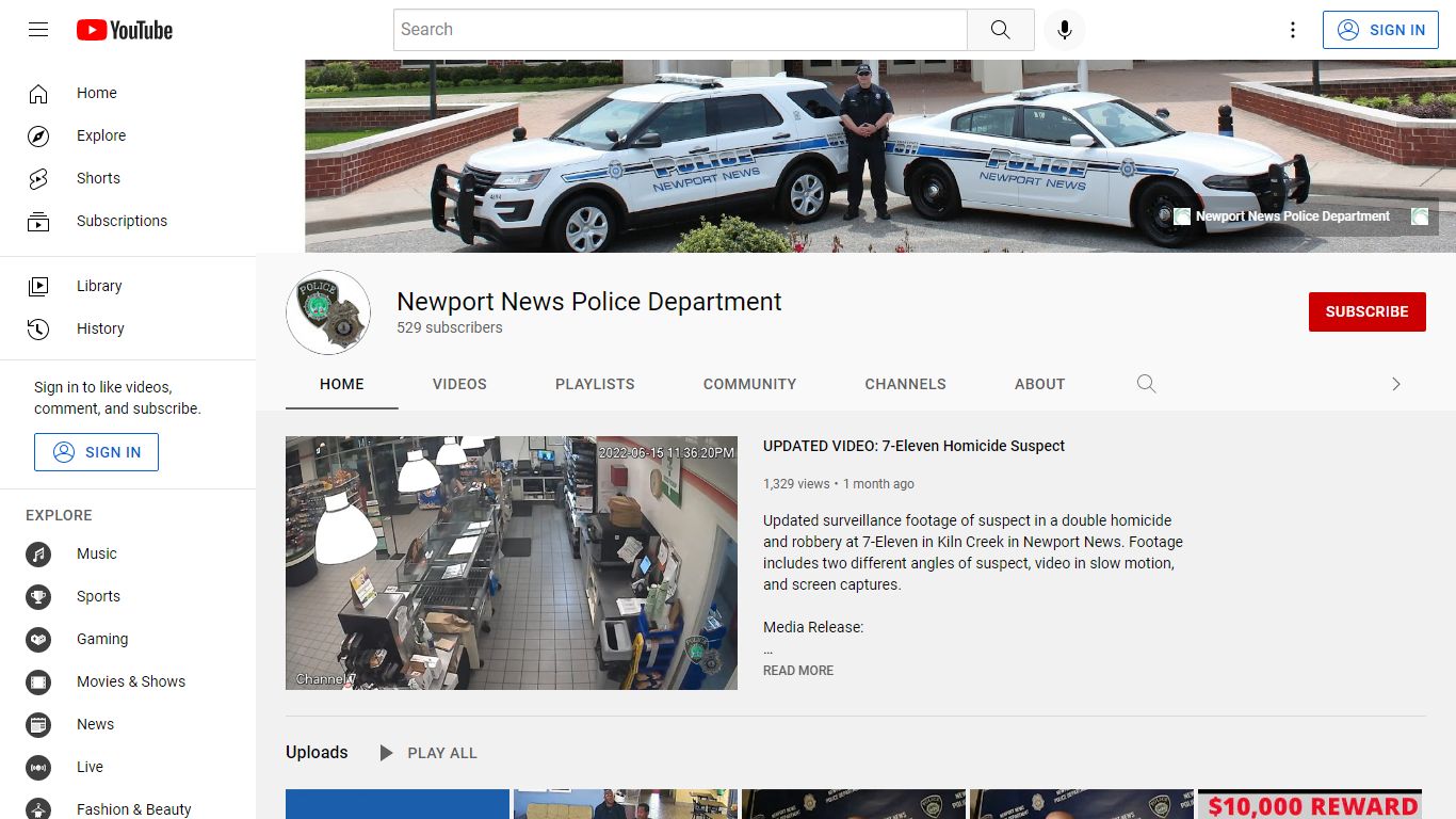 Newport News Police Department - YouTube